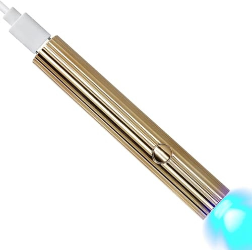 Pesfehhy Mini Essiccatore per Unghie LED UV Lampada Portatile da 3 W per Asciugatura Rapida Delle Unghie Mini Torcia Ricaricabile Tramite USB, Resistente e Facile da Installare,