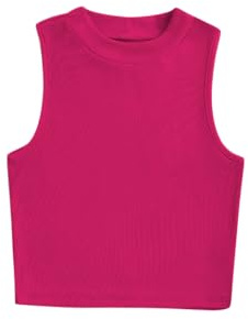 Toochki kort t-shirt för kvinnor, sportskjorta av bomull med ståkrage och ståkrage, ROSA, M