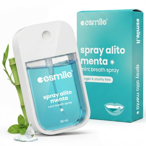 Esmile Fräsch andedräkt spray 37 ml – botemedel mot dålig andedräkt och dålig andedräkt – naturlig alkoholfri formel, antibakteriell