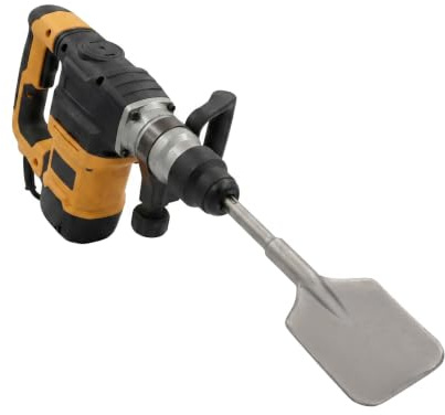 Falyrex Clay Spade Chisel Bit 40cm SDS Max for Trenching 40Cr Steel | 13cm Wide Blade, 18mm Shank, Storage Case Included, for Hard Soil, Asphalt, Gravel, Brick, Mortar and Tile Removal