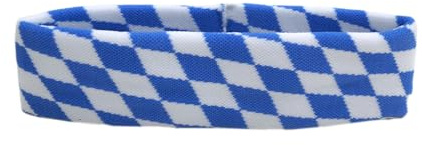 Flaggenfritze Schweiß- und Stirnbänder Deutschland Bayern ohne Wappen, für Erwachsene und Jugendliche, Sport/Fitness/Yoga, modisches Fan-Accessoire