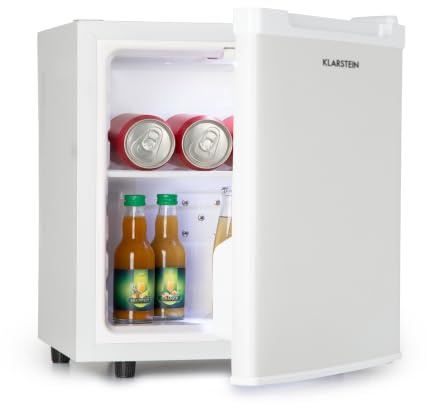 KLARSTEIN Mini Fridge for Bedrooms, Food, Drinks, Skincare, Beverages & Beer Fridge Cooler, Manual Defrost, Ice Cube Tray, Quiet & Small Fridge for Home, Office, Bar, Caravans, Camping, 5-15°C, 30L