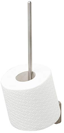 Tiger Onu, Porte-Rouleaux Papier Toilette de Réserve, Acier Inoxydable Brossé, 4,8 x 26,4 x 9,4 cm