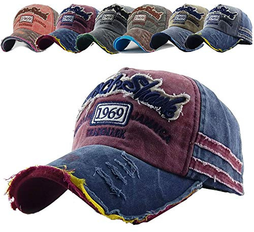 CheChury Baseballcap Original 1969 Vintage Style Used Washed Look Retro Outdoor Kappe Mütze Cap Schirmmütze Basecap verstellbar Sommerhut Unisex Sonnenhut für Sport Baseball Kappe