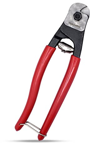 TOOLEAGUE Heavy Duty Cable Wire Cutters, 8 Inches Stainless Steel Wire Rope Cutter for Cable Deck Railing, Decking, Wire Seals,Aircraft Bicycle