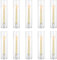 NUPTIO Porte-Bougies en Verre - 10 Pcs Abat-Jour Transparent pour Bougies Coniques, Moderne pour Mariage, Noël, Table et Feu de Cheminée