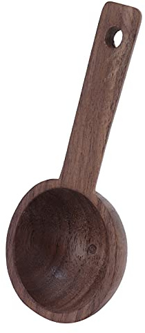 Cuillères à café en Bois de Noyer Cuillères à café pour café thé Sucre Farine épices Artistique écologique ((1 à vendre) #2 bois de noyer 108mm)
