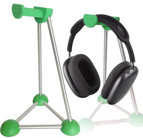 AJKTHGE Headphone Stand, Desktop Headset Holder, Desk Earphone Stand, Gaming Headsets, for SteelSeries/Logitech/HyperX/Sony/Beats/Sennheiser/Anker/Xbox, and All Headphones.(Red) (Green)