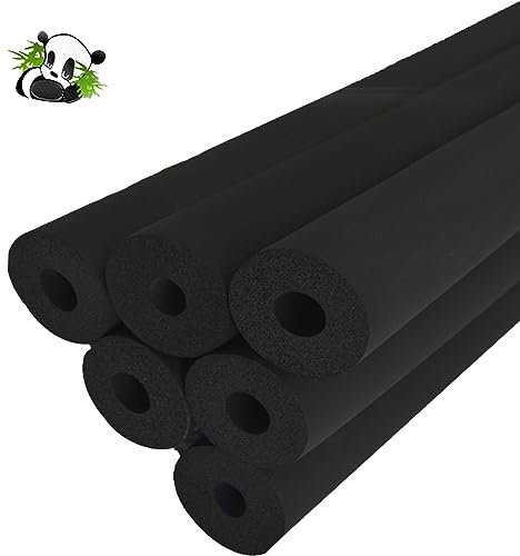 Kautschuk Rohrisolierung 32mm/43mm/50mm/63mm/76mm/90mm Schalldämmung Isolierschlauch Trampolin Schaumstoffschlauch Für Badezimmer/Griffgriffstütze/Wasserrohrleitungen ( Size : T20mm X ID50mm X L1.8M )