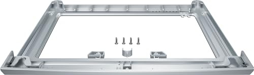 Siemens Verbindungssatz Zwischenbaurahmen mit Auszug WZ2751X | Ausziehbare Platte zum bequemen Ablegen der Wäsche, absolut kippsicherer Stand der Säule beim Schleudern
