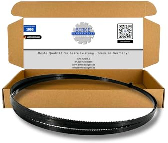 Birke® FLEXBACK & UDDEHOLM Bandsägeblätter 2360mm Breite 6-20mm für Weich- und Hartholz, NE-Schnitte... … (2360x6x0,65 14ZpZ (FLEXBACK))