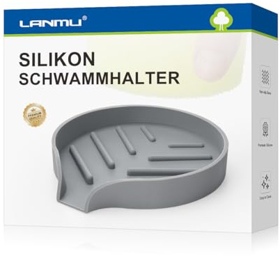 LANMU Schwammhalter kompatibel mit Scrub Daddy Scrub Mommy Halter Putzschwamm,Silikon Küchenschwammhalter Küchenschwämme Organizer Spülbecken