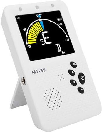 Wiederaufladbarer 3-in-1-Digital-Metronom-Tuner mit Stimmzählung und Tongenerator für Gitarre, Bass, Violine und Ukulele
