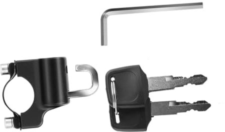 POPETPOP Fahrradschloss Diebstahlsicherung Helmschloss Aluminium Schließzylinder Wetterbeständig Leicht Helmsicherung Für Fahrräder Außeneinsatz