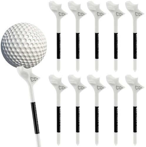 CaiYuanGJ 10 Stück Golf-Tees Unzerbrechlich, Kunststoff Golf Simulator Tees, Kunststoff Cup Form Golf Tees, Ridurre l'Attrito e La Rotazione Laterale, Stabilità Persistente, für Campo Da Golf