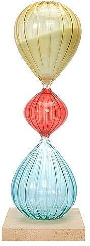 CTRSM Décor de sablier, Minuteur créatif, Horloge de de Cuisine, minuterie, décoration créative en Verre coloré, Petits Ornements, for Jeux, Salle de Classe, Maison, Bureau(Drop Shape,60 Min)