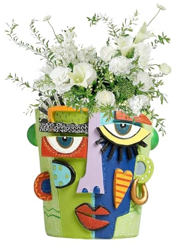 Pot de Fleurs Abstrait, Pots de Fleurs décoratifs, Support de de 15 cm, décoration d'intérieur en résine, récipient de, décoration Moderne, 15 cm