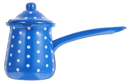 Zerodeko Caffettiera Turca Smaltata Retrò Da, Bollitore Per Caffè Compatto Resistente e Riutilizzabile, Contenitore Per Caffè Multifunzione Adatto a Bar, Ristoranti e Uso Domestico