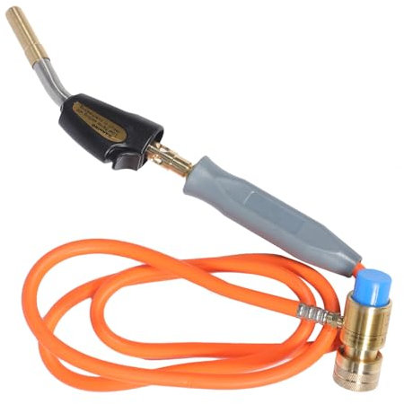 Mikikit 1 juego de Gas con Manguera Encendido Electrónico para Soldadura y Flambeado Cocina Alta Durabilidad y Rendimiento Estable