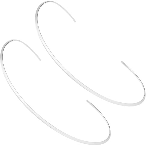 UNICRAFTALE 2 Stücke Edelstahl Drahtumwickelte Halsketten Colliers Metall Choker Halskette Offener Choker Halskettenset DIY Schmuckherstellung Geschenk Für Damen