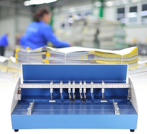 HCAUYNN Raineuse éLectrique 520 Mm, Outil De Rainurage pour Cartes De Visite en Carton, Raineuse MéTallique Robuste De Bureau