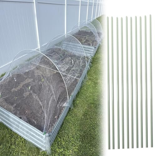 LZMZMQ Aros de Invernadero Aros De Invernadero De 1/2/3/4 M De Largo para Cubrir Hileras, con Estructura De Fibra De Vidrio Resistente Al Calor(30pcs,6mm(6/25)-200cm(79))