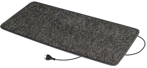 Pro Car Infrarot Heizteppich Heizmatte Teppichheizung Fußwärmer 230V Anthrazit in 8 Größen für Wohnwagen, Home Office, Büro (40x80cm)