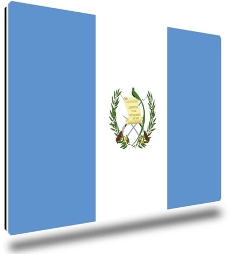 TRIOSK Kühlschrankmagnete Länderflaggen Magnet Flagge Guatemala Länder Reise Souvenir Geschenk für Reiselustige Frauen Männer Weltenbummler Kühlschrank stark eckig groß 85x55 mm