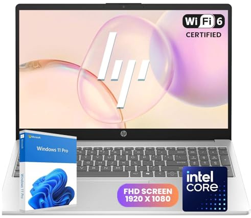 HP Pavilion Laptop | Intel Processor | 8GB DDR4 RAM | 512GB PCIe SSD | 15.6 FHD 1080p Display | Windows 11 Pro | Wi-Fi 6 & Ethernet | Full-Size Keyboard | All-Day Performance for Work & Study