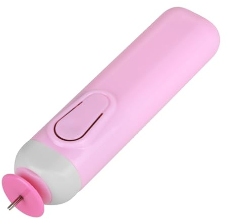 YUEHISY Elektrisk Papperslindningspenna Tidsbesparande Quillingverktyg för Att Göra 3D Quillingpapper, Stålcurlingpenna för Att Skapa Dekorationer och Presenter (Rosa)