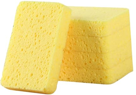 KUIDAMOS Skrubbsvamp Mycket Absorberande Multifunktionell Miljövänlig Trämassasvamp för Köksrengöring 5-pack