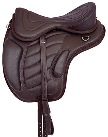 A&M Reitsport Baumloser Wanderreit Sattel Liberty aus Rindsleder Braun NEU+ Zubehör, Größe:18 Zoll