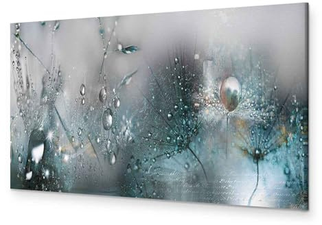 murando - Leinwandbild Blumen Natur grau, Schlafzimmer, Wohnzimmer, modern | Hochwertige Leinwand, sofort aufhängbar, ideal fürs Wohn- oder Schlafzimmer, wasserfest und lichtecht, langlebig, stilvoll