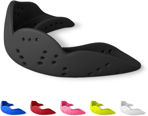 SISU Aero Mouthguard | Sport Mundschutz für Boxen, Hockey, Lacrosse und Kampfsport Dünnes Material, sprechen und atmen bleiben möglich