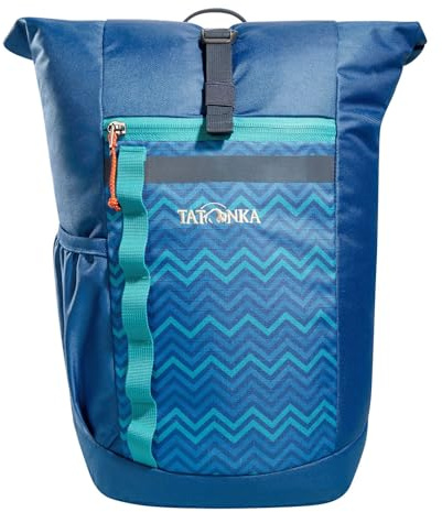 Tatonka Kinderrucksack Rolltop Pack JR 14L - Rucksack für Mädchen und Jungen im Grundschulalter - Inklusive Sitzkissen und Reflektoren für gute Sichtbarkeit