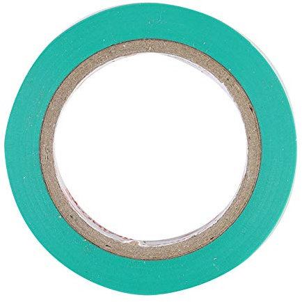 Cinta aislante eléctrica, PVC retardante de llama, impermeable y resistente al desgaste, 10 m-Verde-10 piezas