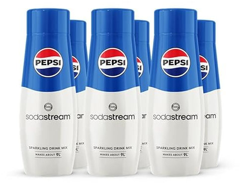 SodaStream Pepsi, Makes Up to 54 Litres - 6 x 440 ml Multipack Blue