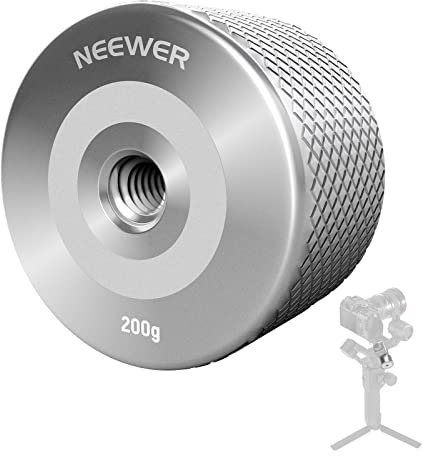 NEEWER Stapelbares 200g Gimbal Gegengewicht zum Ausbalancieren Langer Objektive, kompatibel mit Tilta SmallRig Gegengewichtsklemme DJI Ronin RS3 Pro/RS3/RS2/RSC2/ZHIYUN Crane 2S/3S/Weebill S, STNA-3