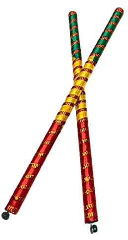 Palos tradicionales de madera Dandiya para Navratri Garba/Raas Garba/Dance Sticks - 1 par
