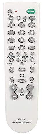 KOSDFOGE Mando A Distancia Universal Inteligente para TV, Unidad De Control TV-139F, Mando De Repuesto Blanco para Samsung, Vizio, LG, Sony, Sharp, Roku, Apple TV, RCA, Panasonic, Smart TV