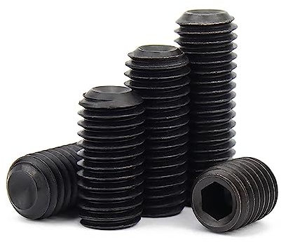 TULDYS M3 M4 M5 M6 M7 M8 Feingewinde Schwarz 12,9 Stahl Innensechskant Innensechskant Ringschneide Madenschraube Gewindestift(12.9 grade steel,10pcs M8x1x8)