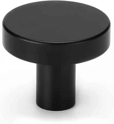 LONTAN 10 Stück Schrankknöpfe Schwarz Möbelknöpfe Schwarz Matt Schubladenknöpfe Türknöpfe Küchenknöpfe Schrankknöpfe Vintage Knöpfe Schrank Moderne Möbelknöpfe für Schlafzimmer