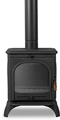 Cast Iron Wood Burner Stove - Fire Wood Small Stove - Tiny House Log Burner - Mini Stove - Multi fuel Burning Stoves for shed - Indoor Wood Burners - Home Space Heater - Wood Burning Stove Tent - 5 kW