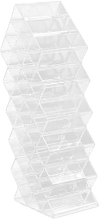 POPETPOP Multi Gitter Make up Organizer Fisch Design 28 Fächer Acryl Kosmetik Aufbewahrungsregal Für Schminktisch Und Reise