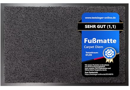 Carpet Diem Fußmatte Green Business Anthrazit-Schwarz, 40x60 Schmutzfangmatte