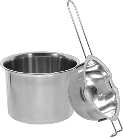 SHOWERORO Potencia De Acero Inoxidable para Derretir con Doble Fondo Baño María Grande Cuenco Ergonómico Multiuso para Mantequilla Chocolate Queso y Fabricación De Velas Cocina Doméstica