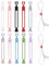 KGDUYC 10 Piezas Sujeta Cables, Bridas Reutilizables, Organizar Cables de Silicona Y Alambres, Multipurpose Elastic Cord Organize,organizador cables，sujeta cables，cable management