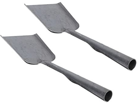 Cabilock 2piezas Pala De Carbón Palas De Hierro Resistentes Hogar Utensilios De Cocina