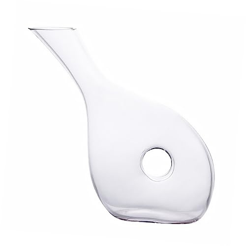 PRETYZOOM Elegante Decanter per Vino in di Cristallo Aeratore Unico per Versare Il Vino per Il Vino
