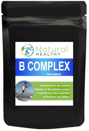 Vitamin B Complex Supplement (180 Tablets) - All 8 B Vitamins: B1, B2, B3, B5, B6, B7 (Biotin), B9 (Folic Acid), B12 - (180 Day Supply)